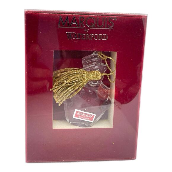 NEW Marquis By Waterford 2009 Crystal Snowman Christmas Ornament 3.25” Tall - Picture 1 of 8